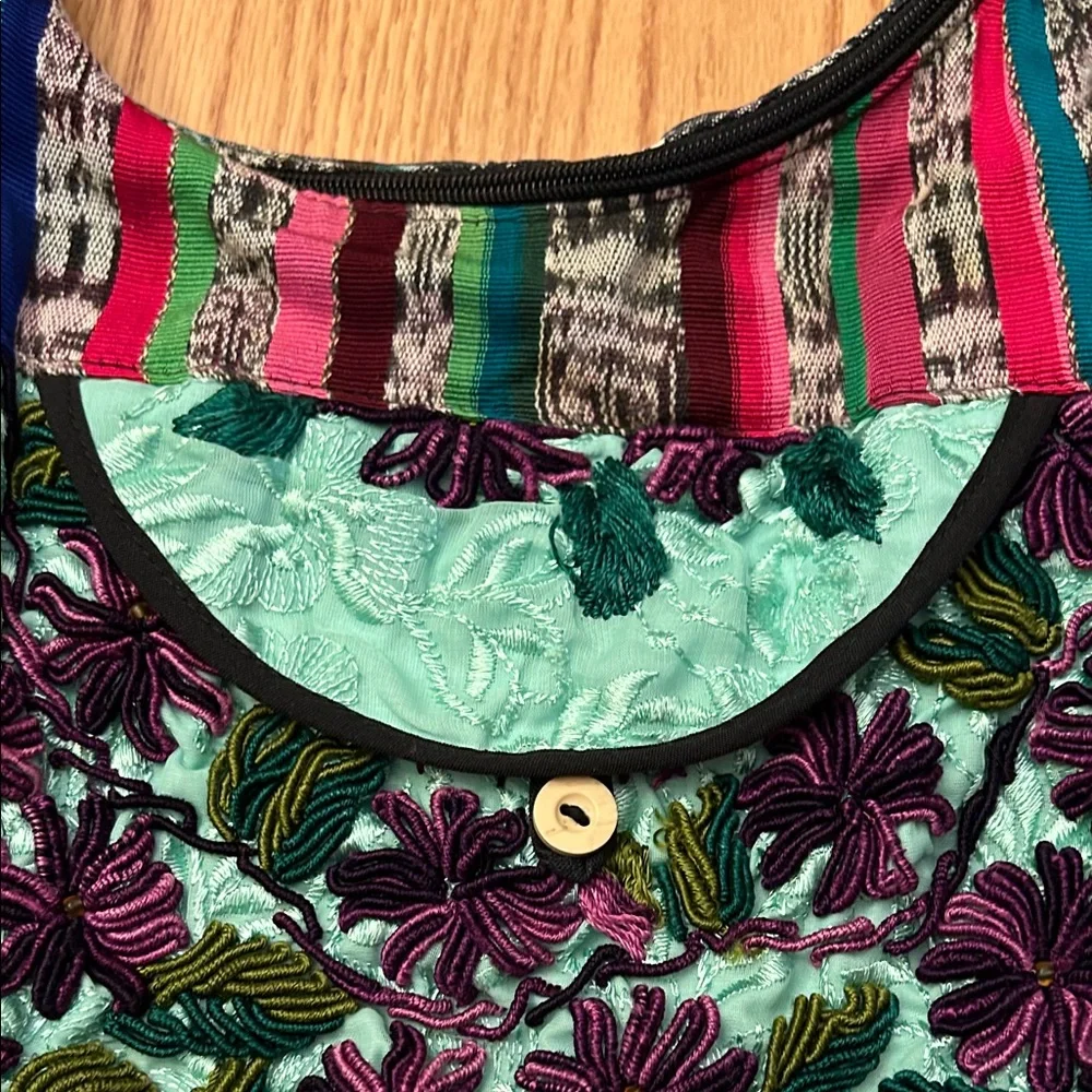 Hippie Handmade Recycled Patchwork Colorful Embroidered Women's Bag